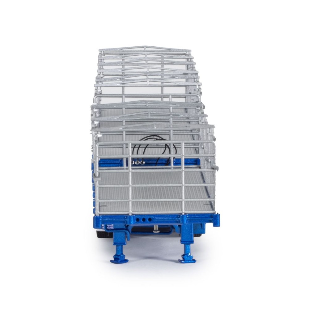 Drake ZT09253 AUSTRALIAN Maxitrans Freighter B Double Trailer Set Metallic Blue - Scale 1:50