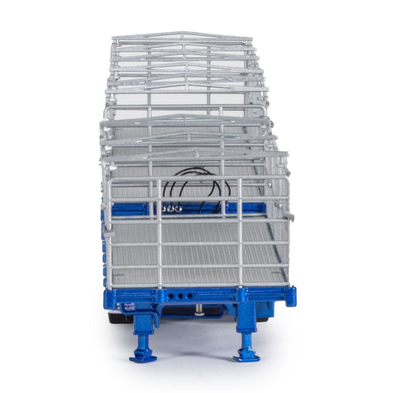 Drake ZT09253 AUSTRALIAN Maxitrans Freighter B Double Trailer Set Metallic Blue - Scale 1:50