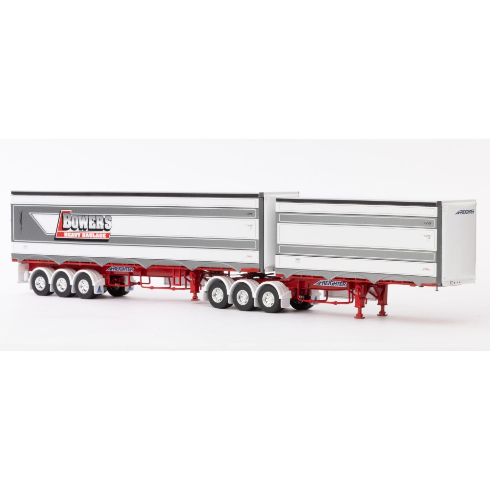Drake ZT09256 - Australian MaxiTRANS Eziliner B Double Set Bowers Heavy Haulage - Scale 1:50