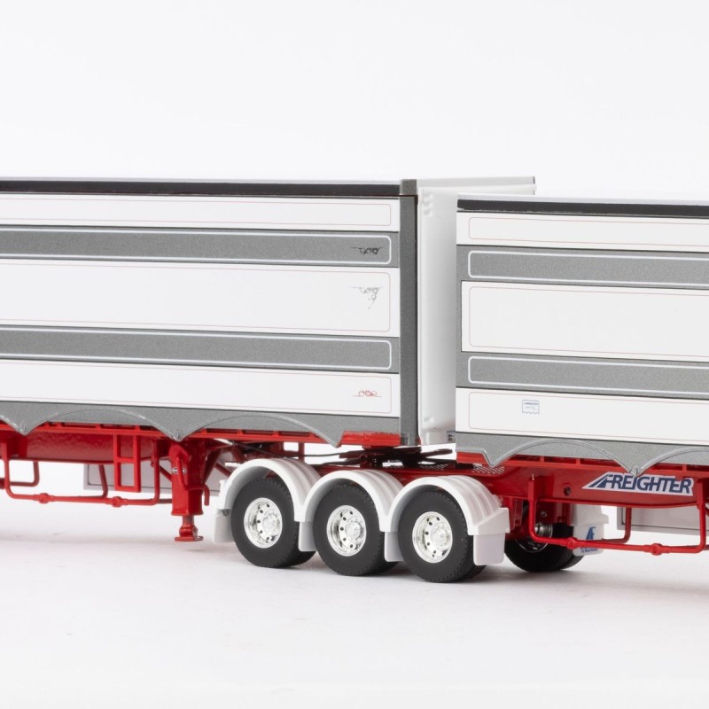 Drake ZT09256 - Australian MaxiTRANS Eziliner B Double Set Bowers Heavy Haulage - Scale 1:50