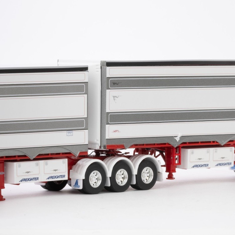 Drake ZT09256 - Australian MaxiTRANS Eziliner B Double Set Bowers Heavy Haulage - Scale 1:50