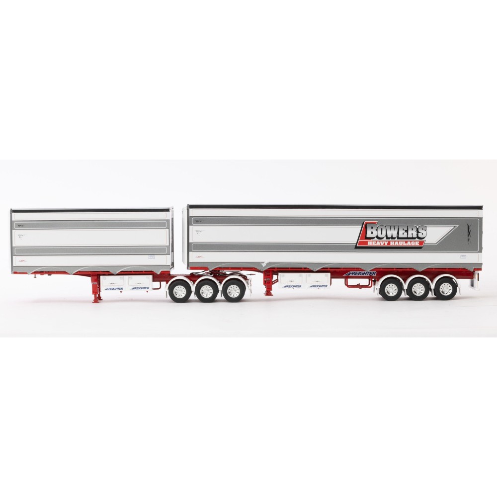 Drake ZT09256 - Australian MaxiTRANS Eziliner B Double Set Bowers Heavy Haulage - Scale 1:50