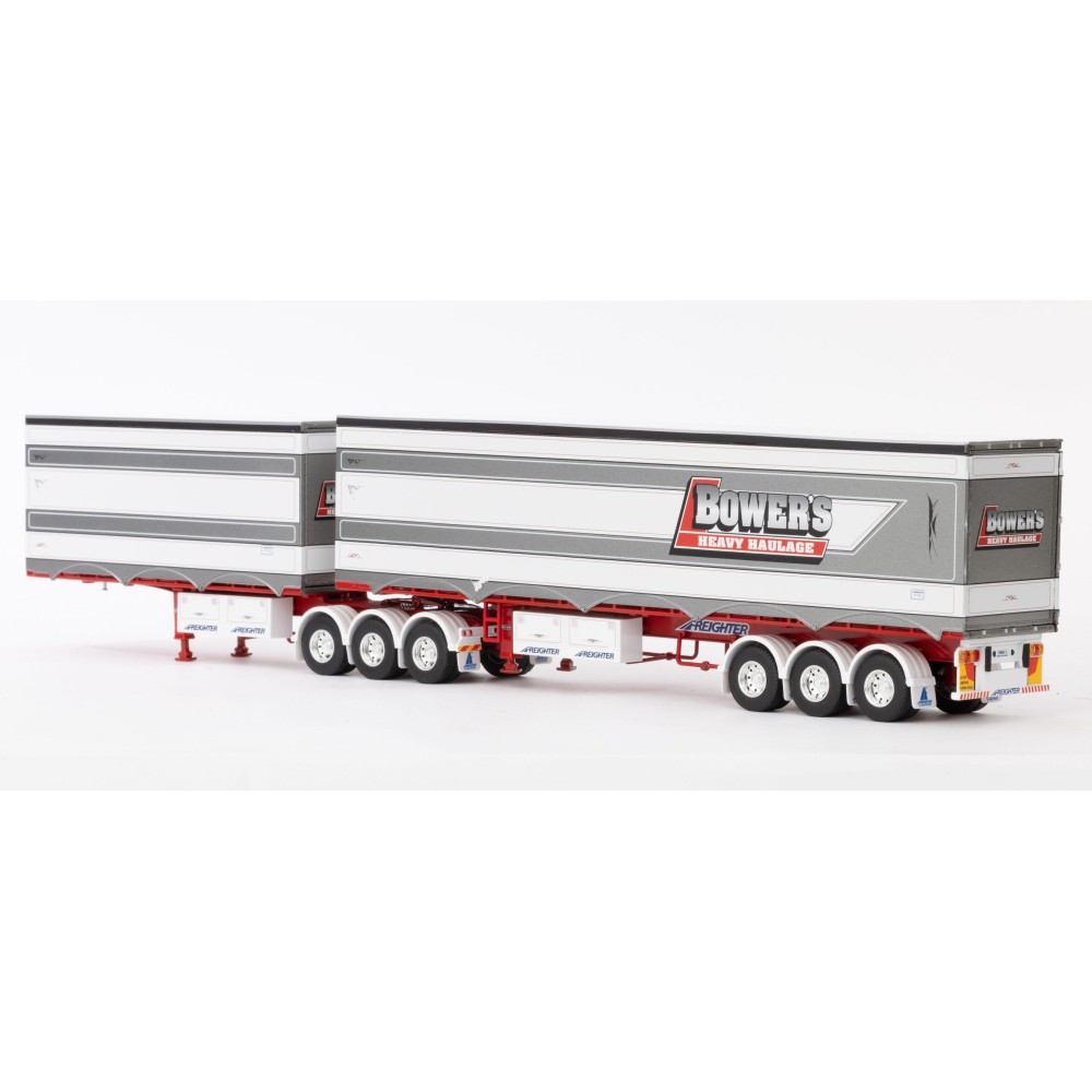 Drake ZT09256 - Australian MaxiTRANS Eziliner B Double Set Bowers Heavy Haulage - Scale 1:50