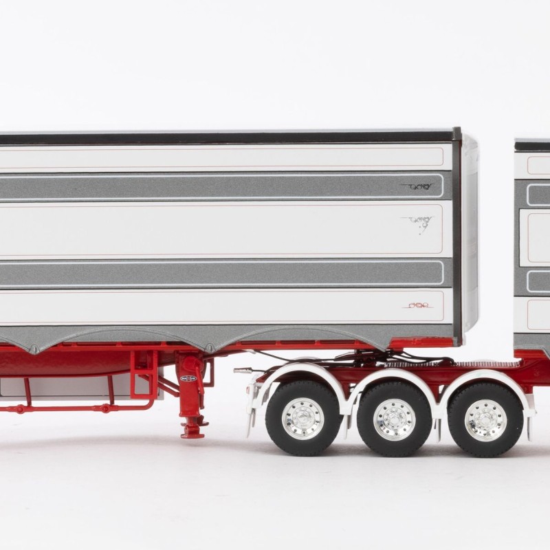 Drake ZT09256 - Australian MaxiTRANS Eziliner B Double Set Bowers Heavy Haulage - Scale 1:50