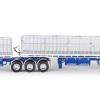Drake ZT09260 AUSTRALIAN Maxitrans Freighter B Double Trailer Set Blue & White - Scale 1:50
