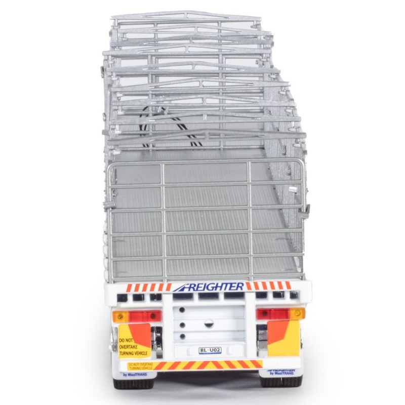 Drake ZT09260 AUSTRALIAN Maxitrans Freighter B Double Trailer Set Blue & White - Scale 1:50