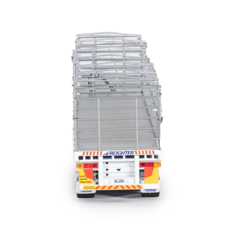 Drake ZT09260 AUSTRALIAN Maxitrans Freighter B Double Trailer Set Blue & White - Scale 1:50