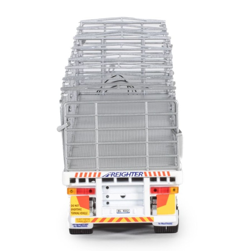 Drake ZT09261 AUSTRALIAN Maxitrans Freighter B Double Trailer Set Black & White - Scale 1:50