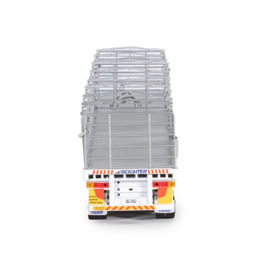 Drake ZT09261 AUSTRALIAN Maxitrans Freighter B Double Trailer Set Black & White - Scale 1:50