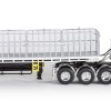 Drake ZT09261 AUSTRALIAN Maxitrans Freighter B Double Trailer Set Black & White - Scale 1:50