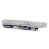 Drake ZT09261 AUSTRALIAN Maxitrans Freighter B Double Trailer Set Black & White - Scale 1:50