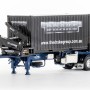 Drake ZT09264 AUSTRALIAN O’Phee BoxLoader Side Loading Trailer with Container - Metallic Blue - Scale 1:50