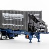 Drake ZT09264 AUSTRALIAN O’Phee BoxLoader Side Loading Trailer with Container - Metallic Blue - Scale 1:50