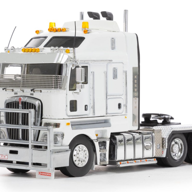 Drake Collectibles Z01540 - Australian Kenworth K200 2.8 Cabin Prime Mover Truck White Black - Phat Cab - Scale 1:50