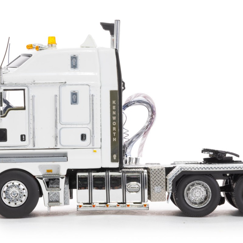 Drake Collectibles Z01540 - Australian Kenworth K200 2.8 Cabin Prime Mover Truck White Black - Phat Cab - Scale 1:50