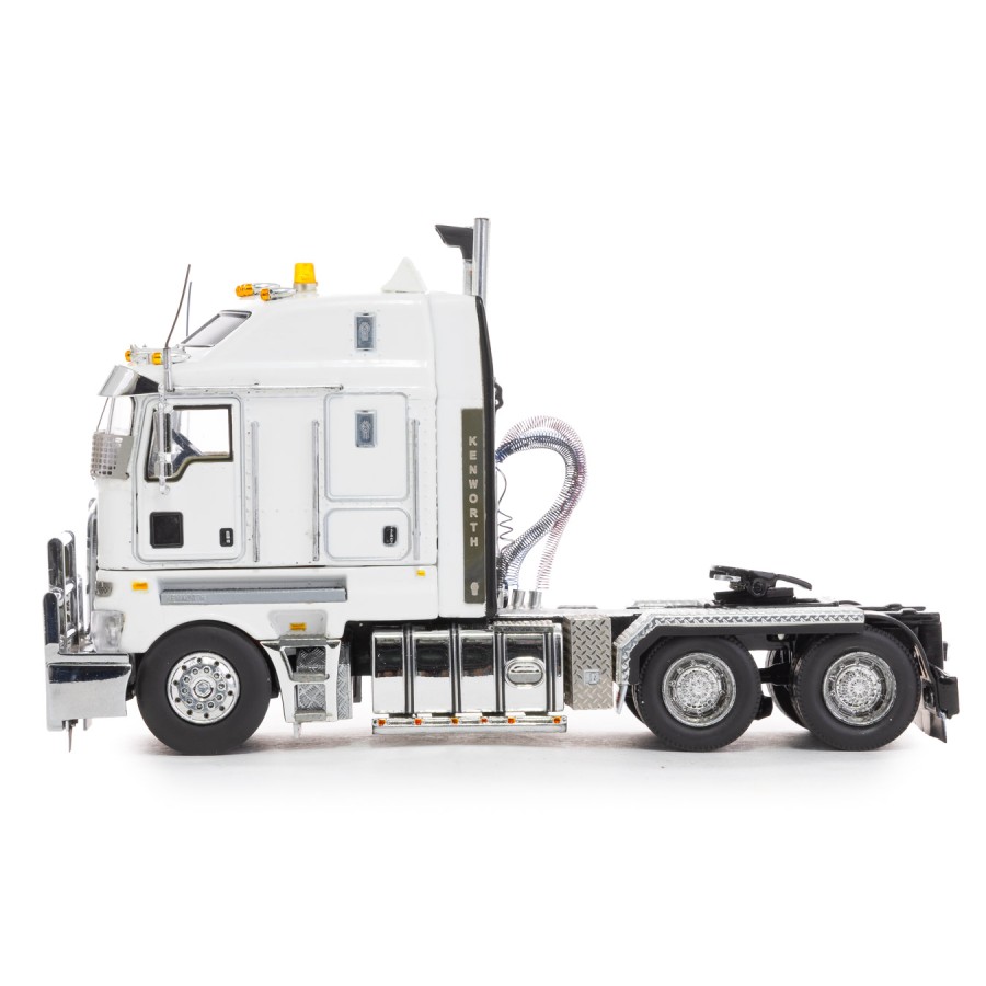 Drake Collectibles Z01540 - Australian Kenworth K200 2.8 Cabin Prime Mover Truck White Black - Phat Cab - Scale 1:50