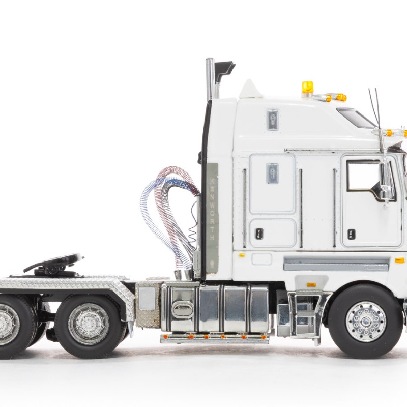 Drake Collectibles Z01540 - Australian Kenworth K200 2.8 Cabin Prime Mover Truck White Black - Phat Cab - Scale 1:50