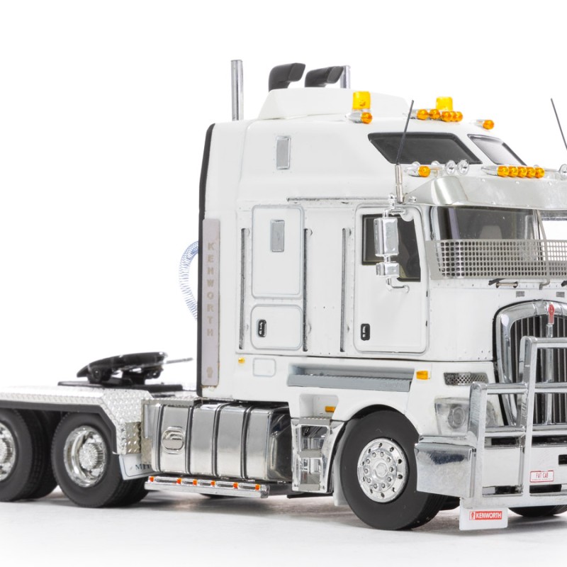 Drake Collectibles Z01540 - Australian Kenworth K200 2.8 Cabin Prime Mover Truck White Black - Phat Cab - Scale 1:50