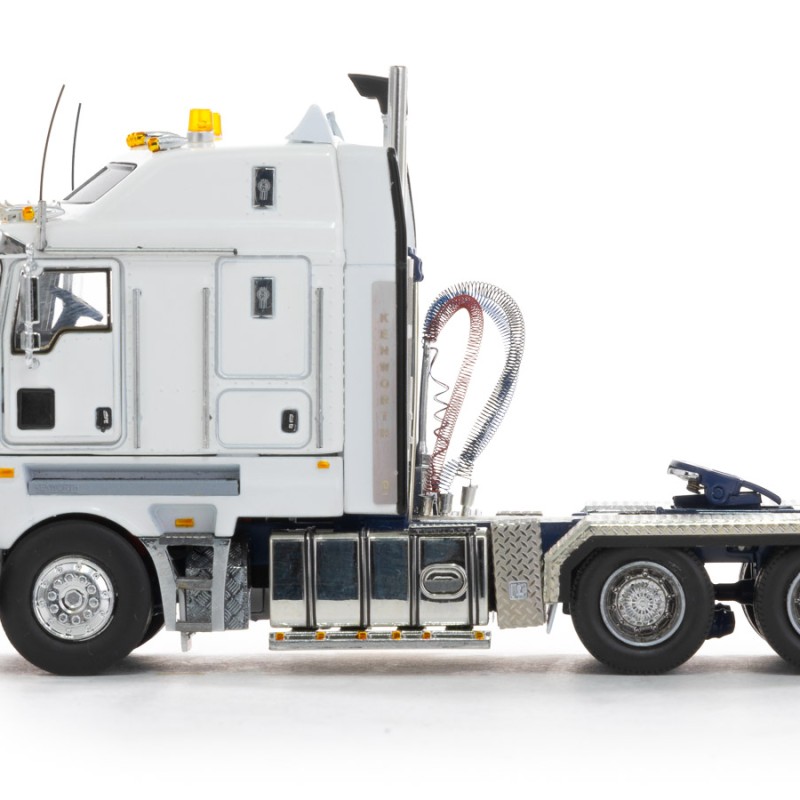 Drake Collectibles Z01541 - Australian Kenworth K200 2.8 Cabin Prime Mover Truck White Blue - Phat Cab - Scale 1:50