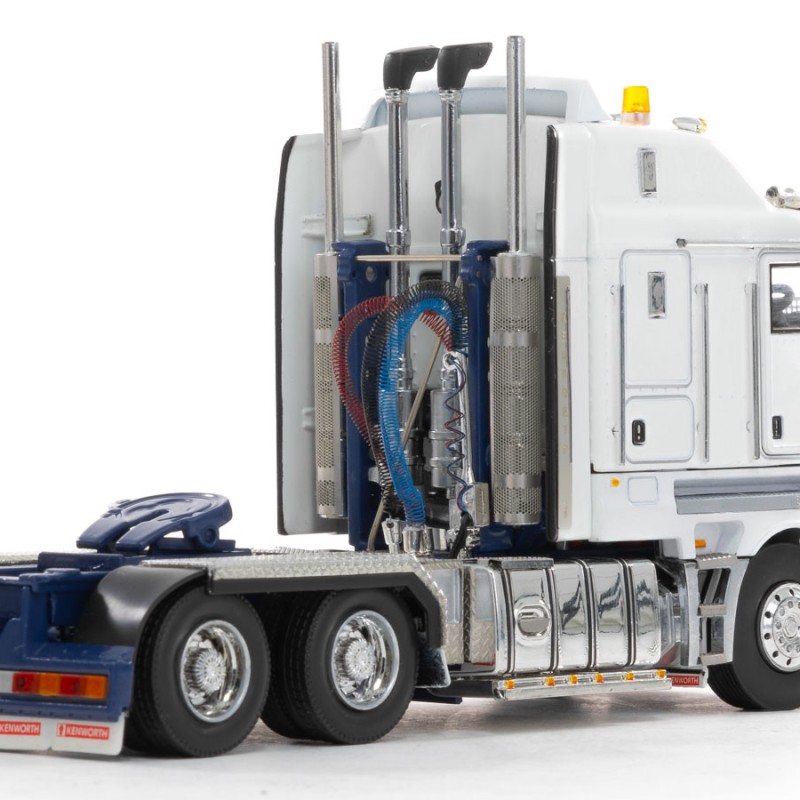 Drake Collectibles Z01541 - Australian Kenworth K200 2.8 Cabin Prime Mover Truck White Blue - Phat Cab - Scale 1:50