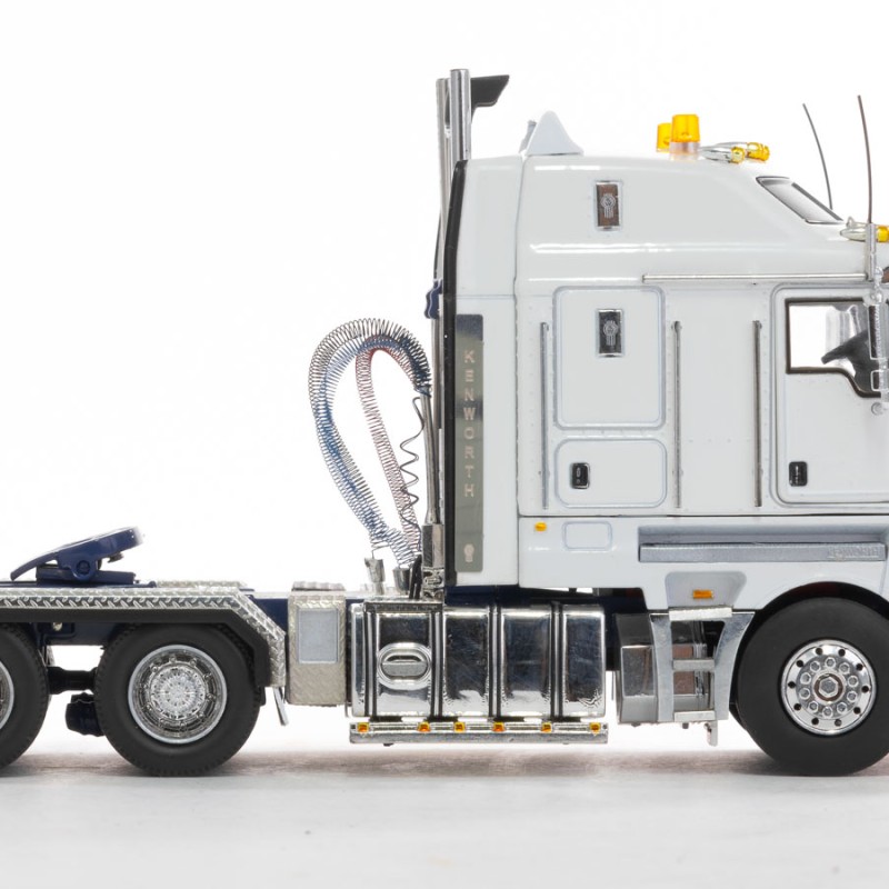 Drake Collectibles Z01541 - Australian Kenworth K200 2.8 Cabin Prime Mover Truck White Blue - Phat Cab - Scale 1:50