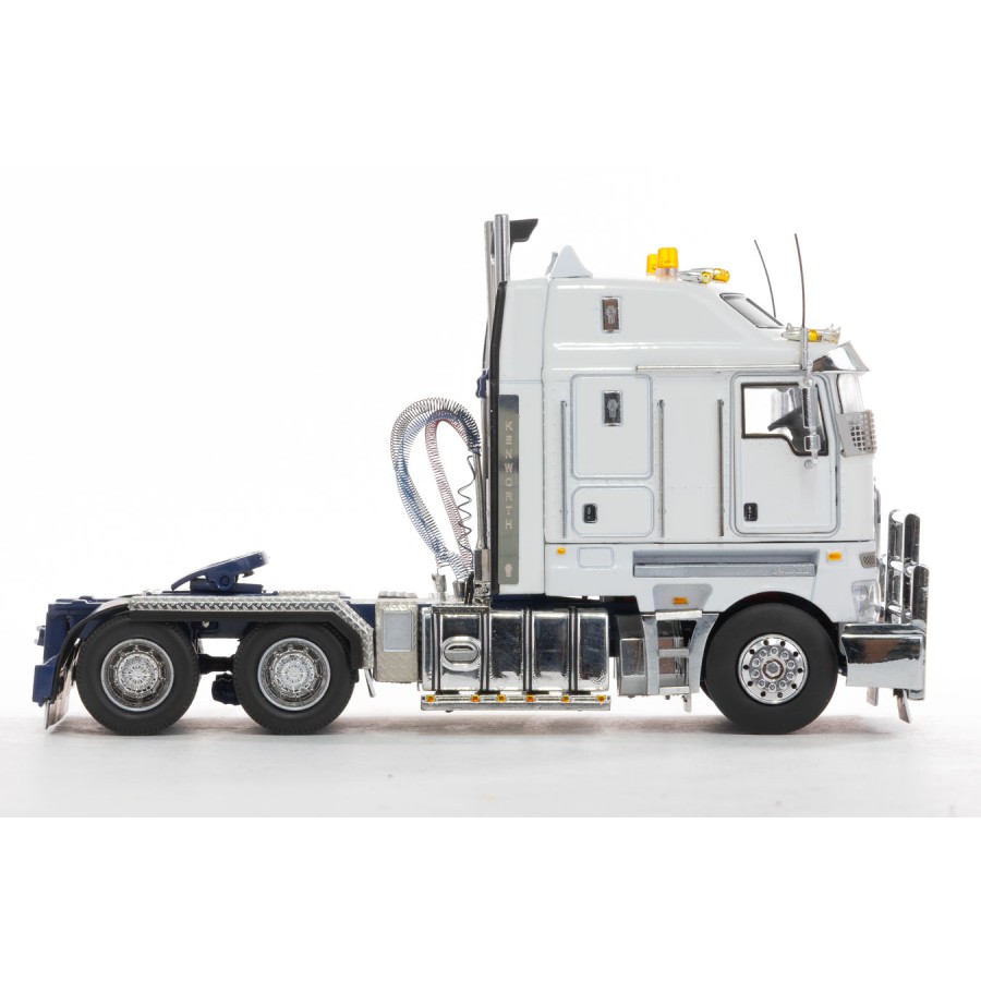 Drake Collectibles Z01541 - Australian Kenworth K200 2.8 Cabin Prime Mover Truck White Blue - Phat Cab - Scale 1:50
