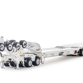 Drake ZT09232 AUSTRALIAN Drake 5x8 Swingwing Drop Deck Trailer and 2x8 Dolly White Heavy Haulage - Scale 1:50