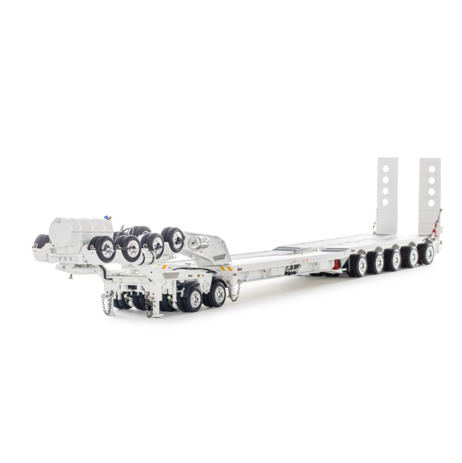 Drake ZT09232 AUSTRALIAN Drake 5x8 Swingwing Drop Deck Trailer and 2x8 Dolly White Heavy Haulage - Scale 1:50