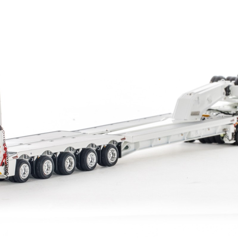 Drake ZT09232 AUSTRALIAN Drake 5x8 Swingwing Drop Deck Trailer and 2x8 Dolly White Heavy Haulage - Scale 1:50