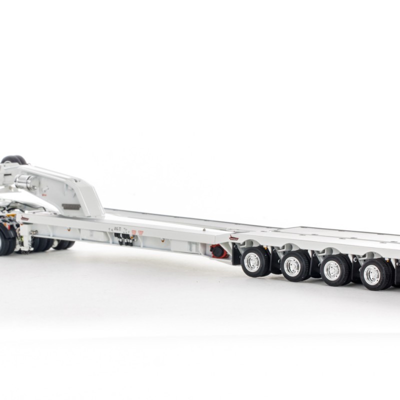 Drake ZT09232 AUSTRALIAN Drake 5x8 Swingwing Drop Deck Trailer and 2x8 Dolly White Heavy Haulage - Scale 1:50