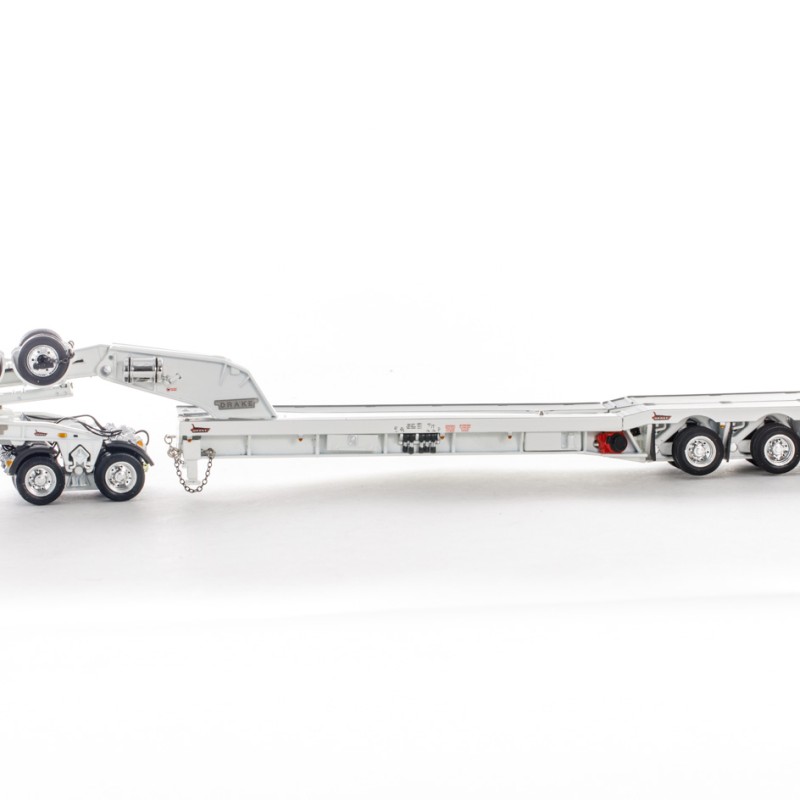 Drake ZT09232 AUSTRALIAN Drake 5x8 Swingwing Drop Deck Trailer and 2x8 Dolly White Heavy Haulage - Scale 1:50