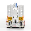 Drake ZT09232 AUSTRALIAN Drake 5x8 Swingwing Drop Deck Trailer and 2x8 Dolly White Heavy Haulage - Scale 1:50