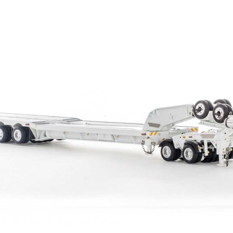 Drake ZT09232 AUSTRALIAN Drake 5x8 Swingwing Drop Deck Trailer and 2x8 Dolly White Heavy Haulage - Scale 1:50