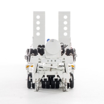 Drake ZT09232 AUSTRALIAN Drake 5x8 Swingwing Drop Deck Trailer and 2x8 Dolly White Heavy Haulage - Scale 1:50