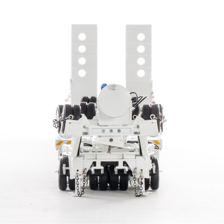 Drake ZT09232 AUSTRALIAN Drake 5x8 Swingwing Drop Deck Trailer and 2x8 Dolly White Heavy Haulage - Scale 1:50