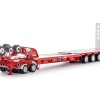 Drake ZT09239 AUSTRALIAN Drake 5x8 Swingwing Drop Deck Trailer and 2x8 Dolly Red Heavy Haulage - Scale 1:50