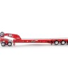 Drake ZT09239 AUSTRALIAN Drake 5x8 Swingwing Drop Deck Trailer and 2x8 Dolly Red Heavy Haulage - Scale 1:50