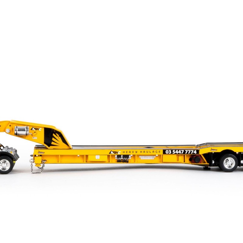 Drake ZT09275 AUSTRALIAN Drake 5x8 Swingwing Drop Deck Trailer and 2x8 Dolly Big Hill Cranes - Scale 1:50