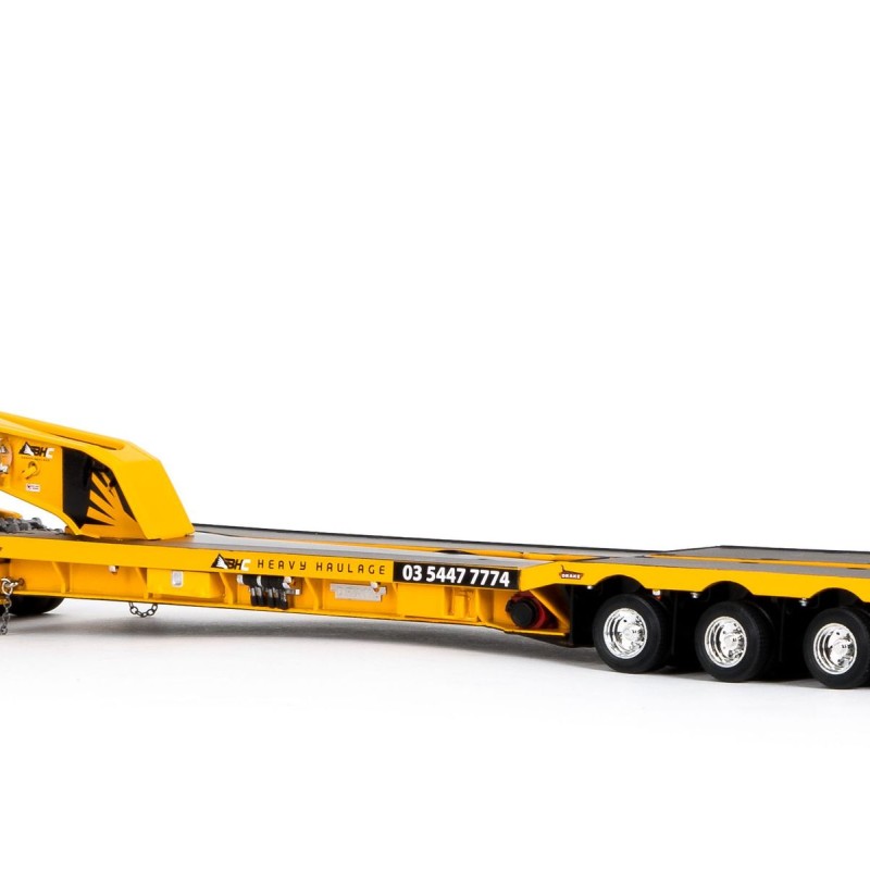 Drake ZT09275 AUSTRALIAN Drake 5x8 Swingwing Drop Deck Trailer and 2x8 Dolly Big Hill Cranes - Scale 1:50