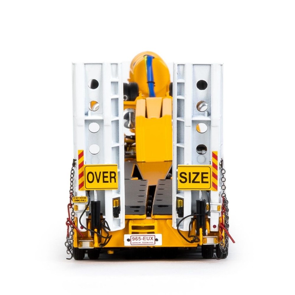 Drake ZT09275 AUSTRALIAN Drake 5x8 Swingwing Drop Deck Trailer and 2x8 Dolly Big Hill Cranes - Scale 1:50