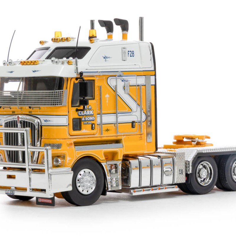 Drake Collectibles Z01542 - Australian Kenworth K200 2.8 Cabin Prime Mover Truck TJ Clark & Sons - Phat Cab - Scale 1:50