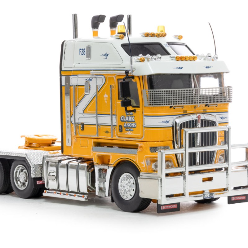 Drake Collectibles Z01542 - Australian Kenworth K200 2.8 Cabin Prime Mover Truck TJ Clark & Sons - Phat Cab - Scale 1:50