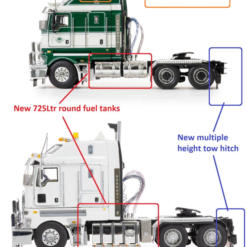 Drake Collectibles Z01563 - Australian Kenworth K200 2.8 Cabin Prime Mover Truck Hi-Quality Group - Phat Cab - Scale 1:50