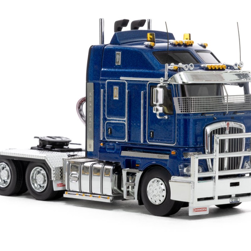 Drake Collectibles Z01589 - Australian Kenworth K200 2.8 Cabin Prime Mover Truck Blue Metallic - Phat Cab - Scale 1:50