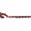 Drake ZT09070 AUSTRALIAN Heavy Haulage Drake 7x8 Steerable Trailer with 2x8 Dolly Rosso Red - Scale 1:50