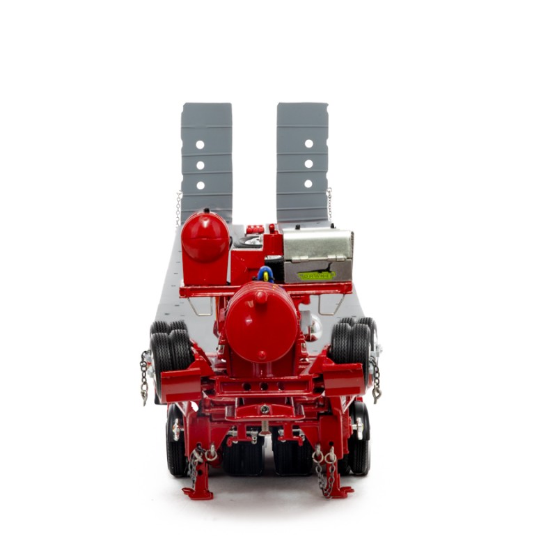 Drake ZT09070 AUSTRALIAN Heavy Haulage Drake 7x8 Steerable Trailer with 2x8 Dolly Rosso Red - Scale 1:50