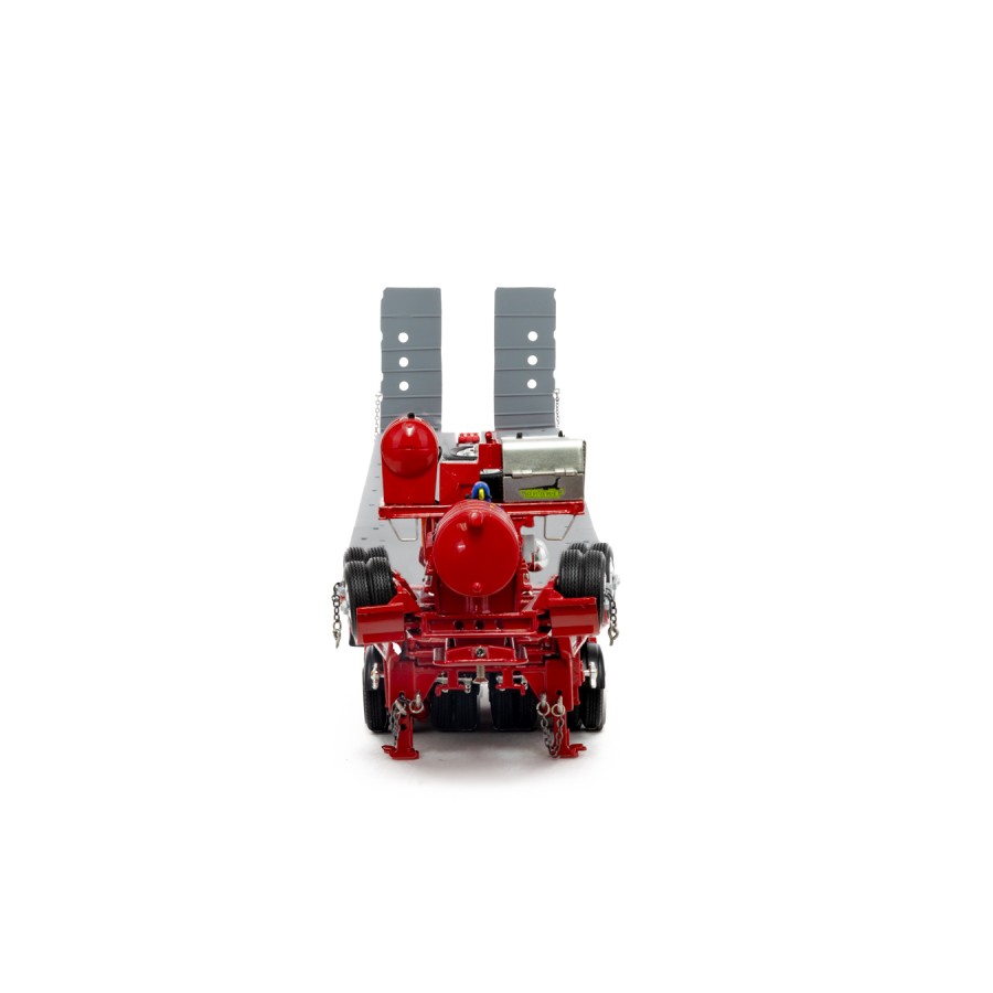Drake ZT09070 AUSTRALIAN Heavy Haulage Drake 7x8 Steerable Trailer with 2x8 Dolly Rosso Red - Scale 1:50