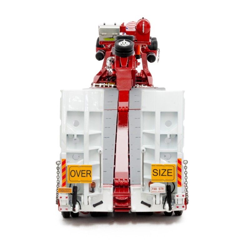 Drake ZT09070 AUSTRALIAN Heavy Haulage Drake 7x8 Steerable Trailer with 2x8 Dolly Rosso Red - Scale 1:50