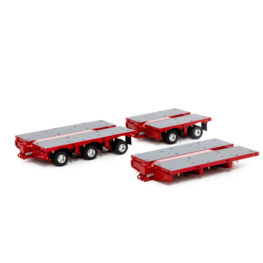 Drake ZT09070A AUSTRALIAN Heavy Haulage 7x8 Steerable Trailer 2x8 3x8 Clip Trailer Accessory Kit Rosso Red - Scale 1:50