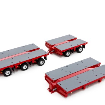 Drake ZT09070A AUSTRALIAN Heavy Haulage 7x8 Steerable Trailer 2x8 3x8 Clip Trailer Accessory Kit Rosso Red - Scale 1:50